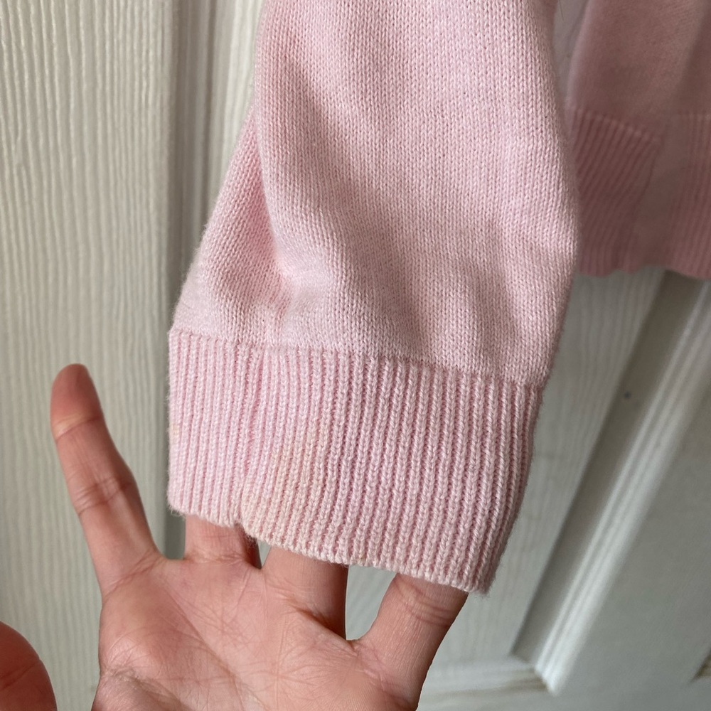 Alfred  Sung  Light Pink Ruffled Cardigan - Picture 4 of 5